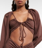 Christopher Esber - Ruched crop top