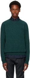 Sunspel Blue Crewneck Sweater
