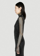 Sportmax Noemi Rhinestone Mesh Top