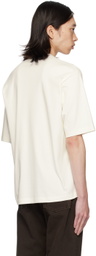 Ferragamo White Cotton & Silk T-Shirt