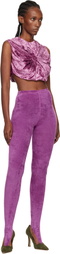 Julie Kegels Purple Thong Leggings