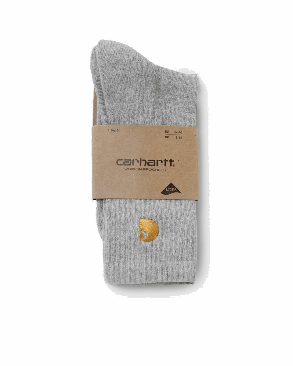 Photo: Carhartt Wip Chase Socks Grey - Mens - Socks