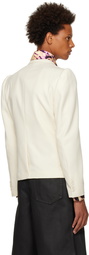 Dries Van Noten Off-White Cropped Blazer