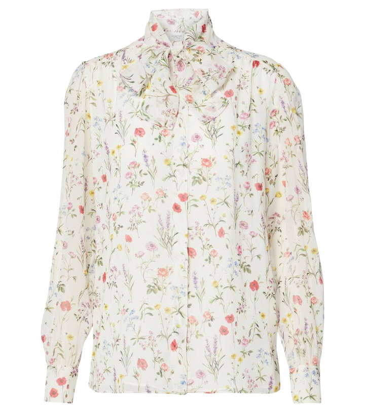 Photo: Giambattista Valli Floral silk blouse