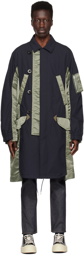 sacai Navy & Khaki Military Coat