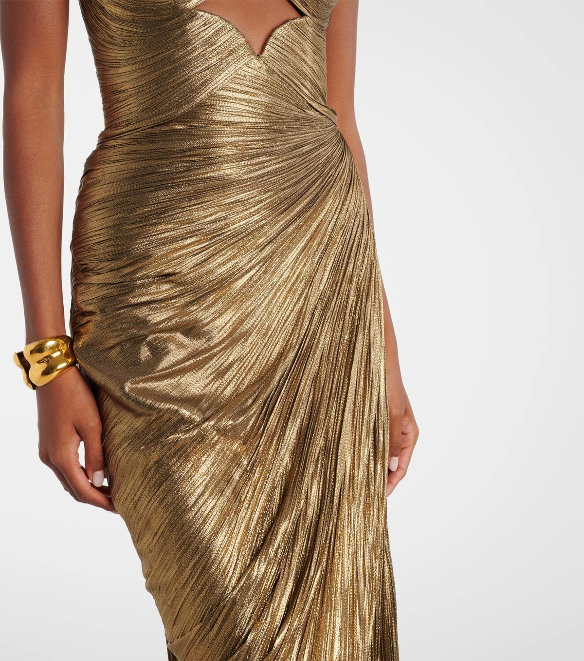 Maria Lucia Hohan Amisha cutout silk tulle corset gown