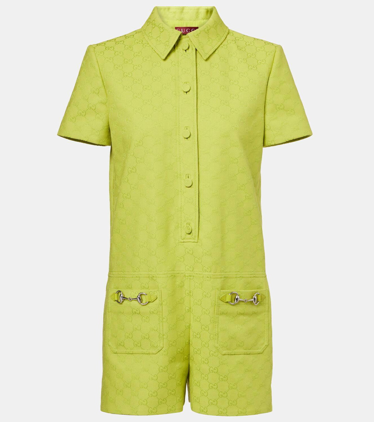 Gucci Horsebit GG Canvas romper