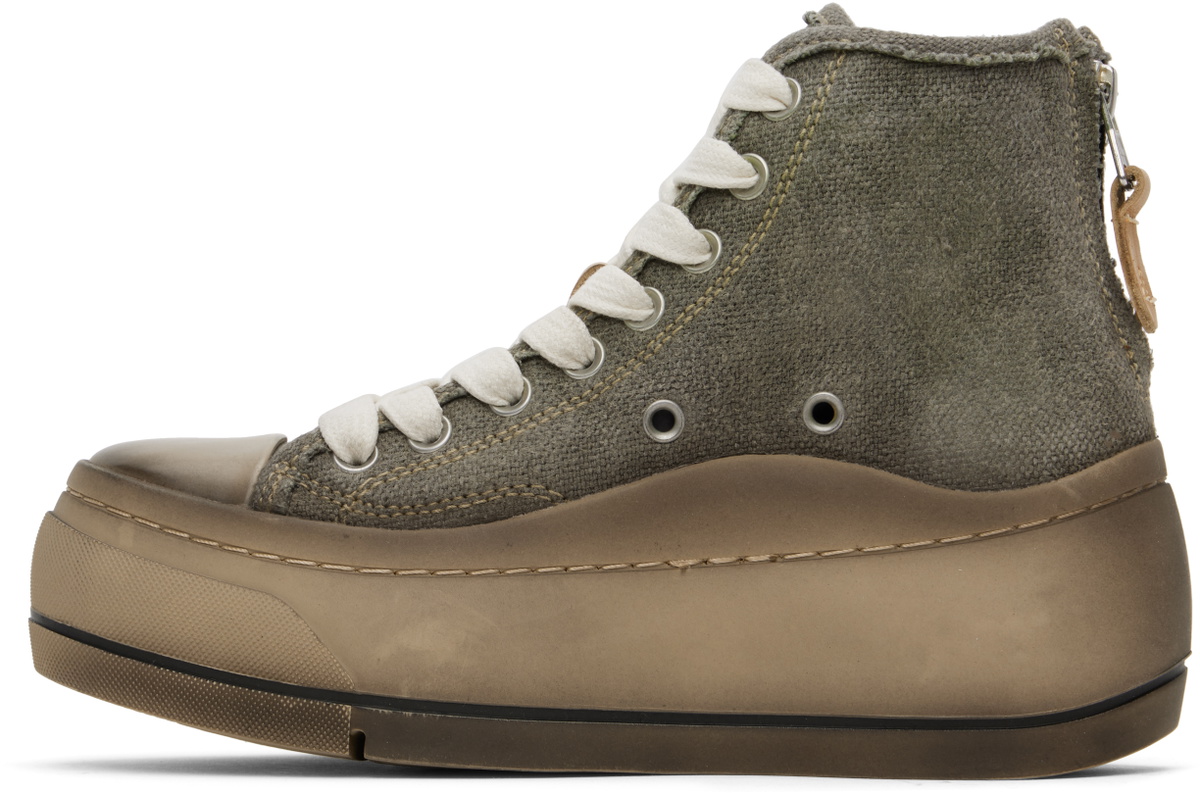R13 Khaki Kurt High Top Sneakers