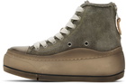 R13 Khaki Kurt High Top Sneakers