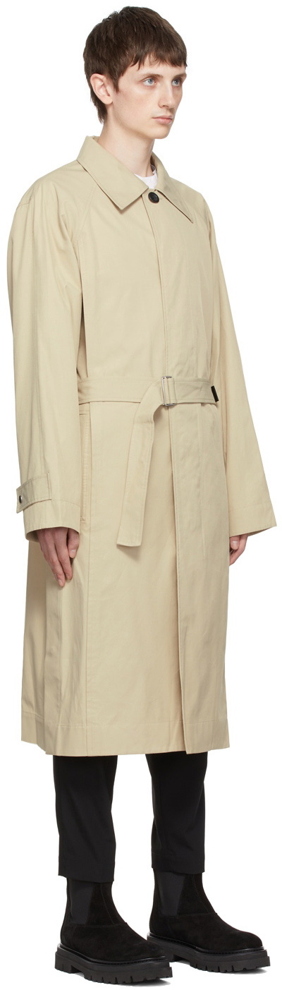 3.1 Phillip Lim Beige Balmacaan Trench Coat