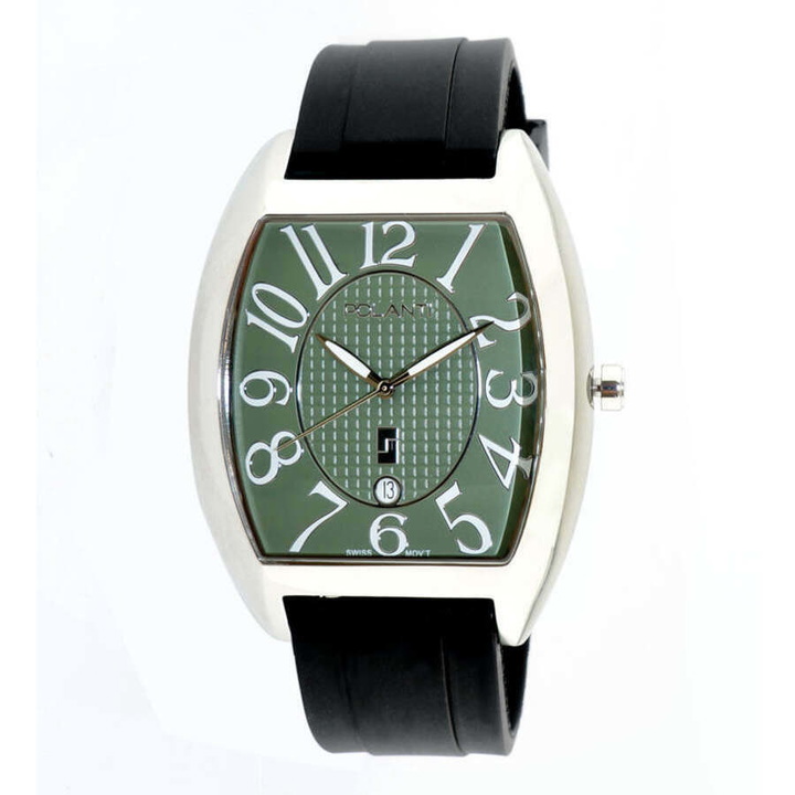 Photo: Polanti Time Zone Quartz Green Dial Mens Watch 1Z-101G-SS