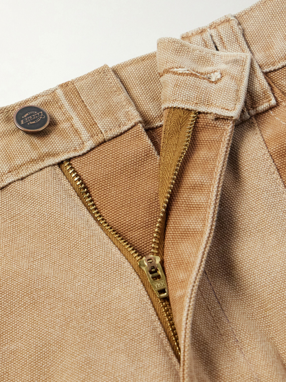 Kartik Research - Zardozi Straight-Leg Embellished Paneled Cotton-Canvas Trousers - Neutrals