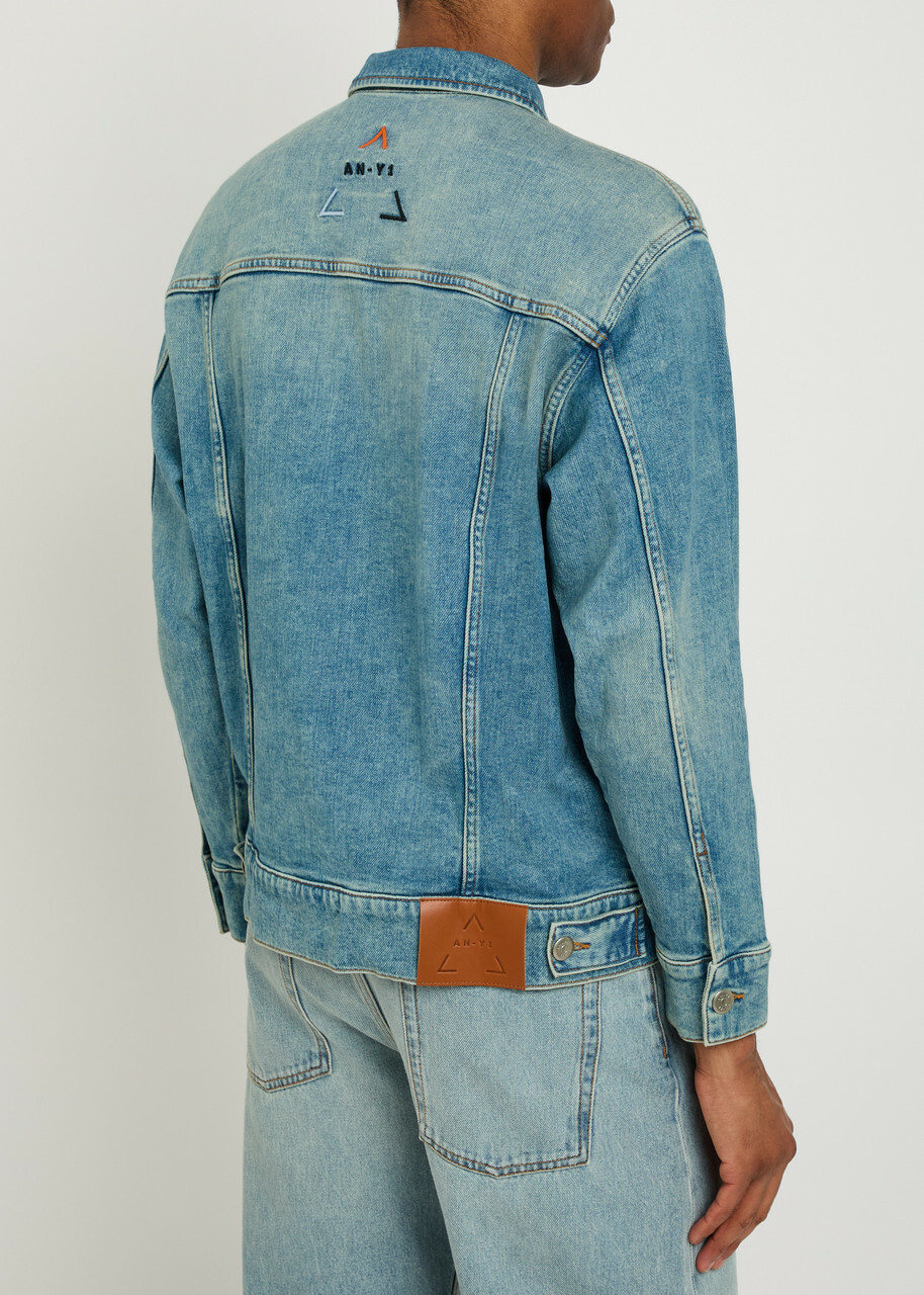 AN-Y1 Star Panelled Stretch-denim Jacket - One Size
