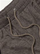 Zimmerli - Tapered Stretch Cotton and Cashmere-Blend Sweatpants - Brown