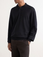 Rubinacci - Sea Island Cotton Polo Shirt - Black