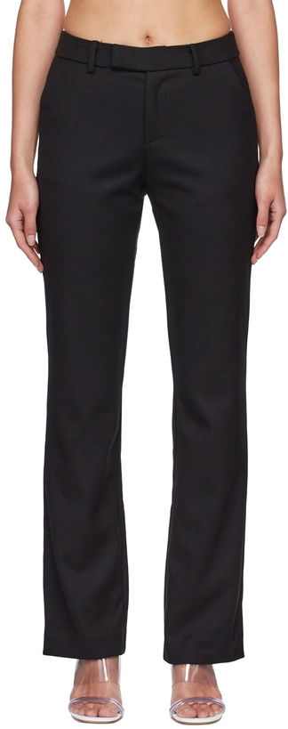 Photo: GUIZIO Black Polyester Trousers