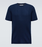 King & Tuckfield - Ribbed wool T-shirt