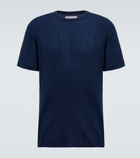 King & Tuckfield - Ribbed wool T-shirt