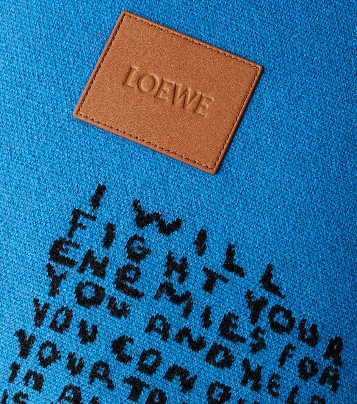 Loewe x Louis Wain wool jacquard cushion