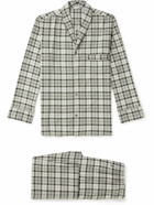 Zimmerli - Checked Cotton and Wool-Blend Pyjama Set - Gray