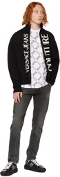 Versace Jeans Couture Black Zip-Up Sweater