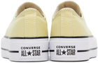 Converse Yellow Chuck Taylor All Star Lift Low Sneakers
