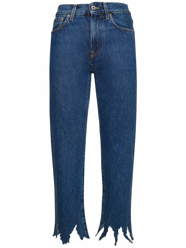 Photo: JW ANDERSON - Fringed Denim Cropped Jeans
