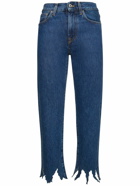 JW ANDERSON - Fringed Denim Cropped Jeans