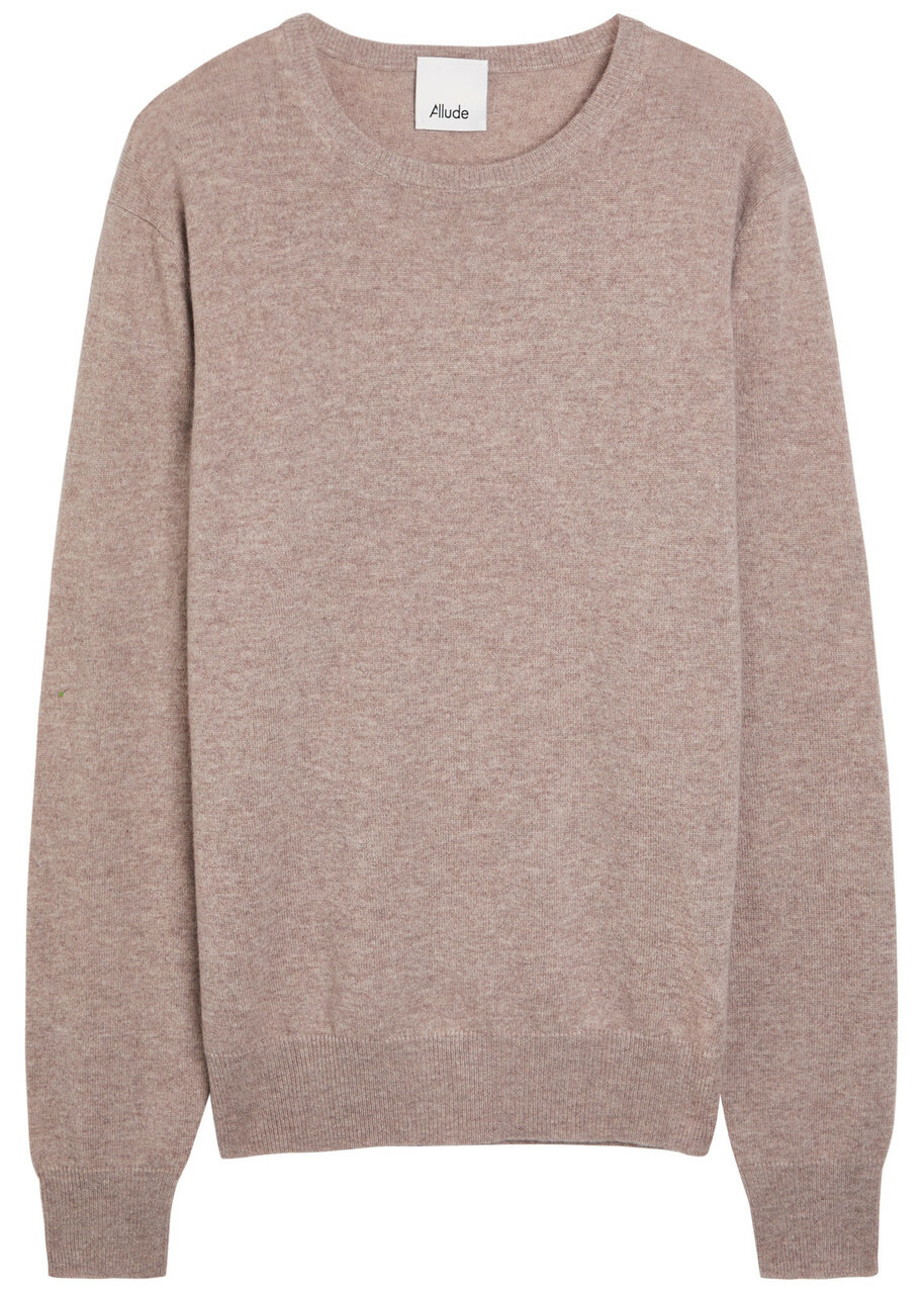 Allude Cashmere Jumper Taupe