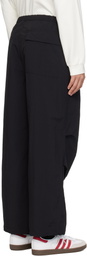 Metalwood Studio Black Parachute Trousers