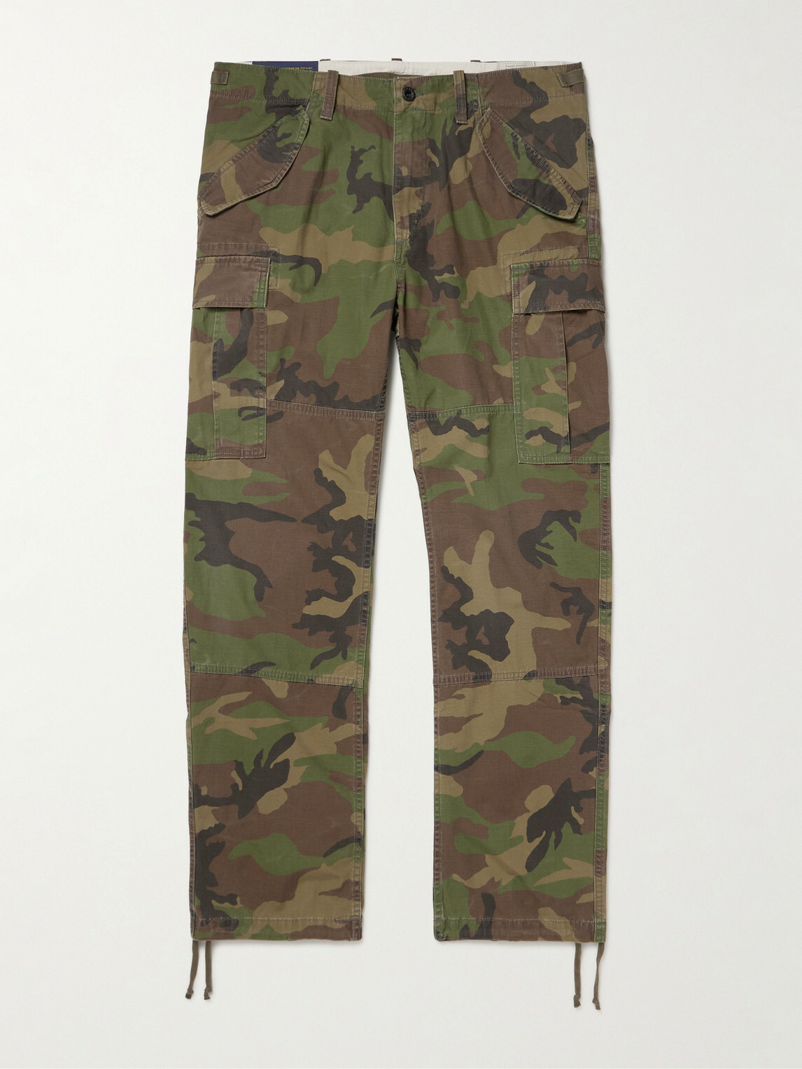 Polo Ralph Lauren - Straight-Leg Camouflage-Print Cotton-Twill Cargo Trousers - Green