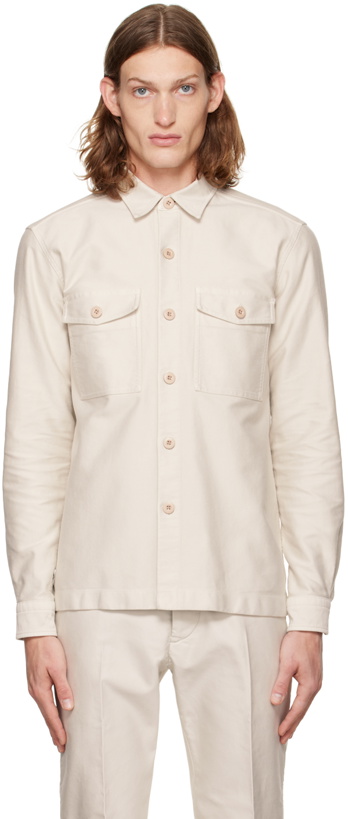 Photo: TOM FORD Off-White Buttoned Shirt