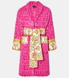 Versace Home Versace Allover cotton terry bathrobe