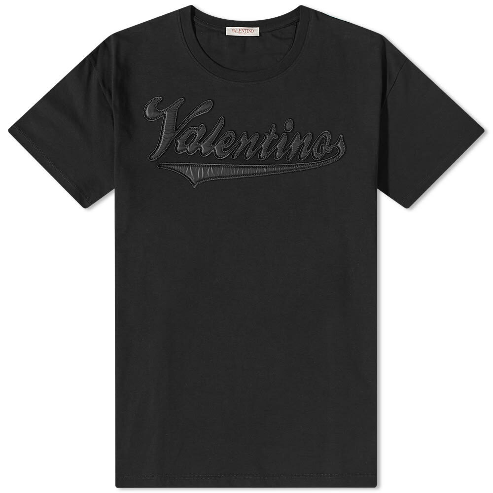 Valentino Men's Varsity Logo T-Shirt in Black Valentino