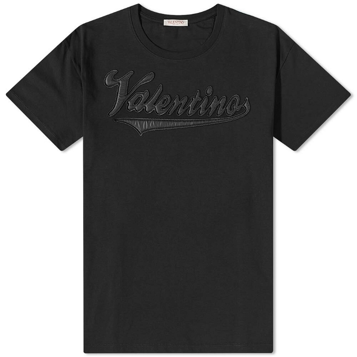 Photo: Valentino Men's Varsity Logo T-Shirt in Black