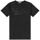 Valentino Men's Varsity Logo T-Shirt in Black