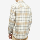 NN07 Men's Freddy Check Shirt in Camel Check