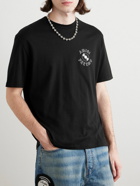 AMIRI - Preemo Record Logo-Print Cotton-Jersey T-Shirt - Black