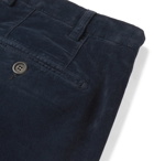 Canali - Navy Cotton-Blend Corduroy Trousers - Navy