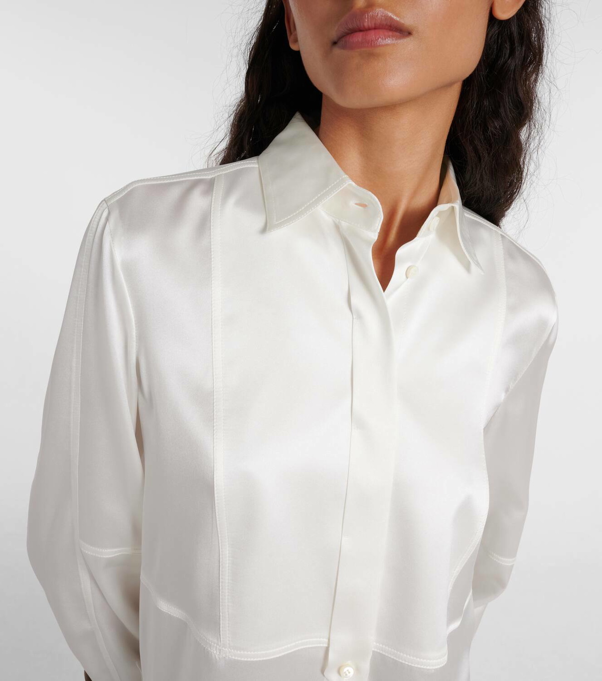 Brunello Cucinelli Beige Silk Blouse main image 0