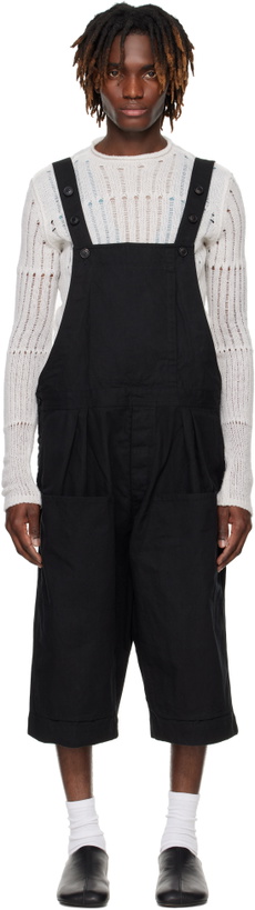Photo: Jan-Jan Van Essche Black O-Project Paraffin Coated Cloth Cropped Overalls