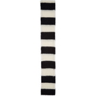 Isabel Benenato Black and White Mohair Scarf
