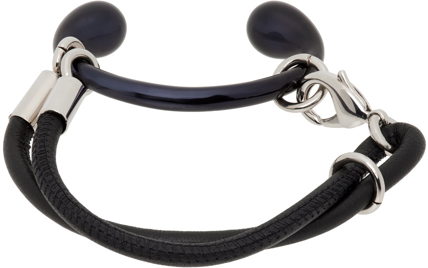 HUGO KREIT Black Buckle Bracelet