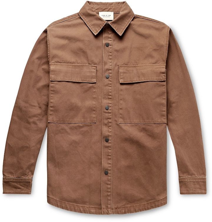 Photo: Fear of God - Cotton-Canvas Shirt Jacket - Brown