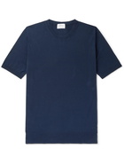 BRIONI - Logo-Embroidered Cotton T-Shirt - Blue