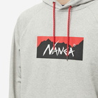 Nanga Men's Eco Hybrid Box Logo Hoody in Light Grey