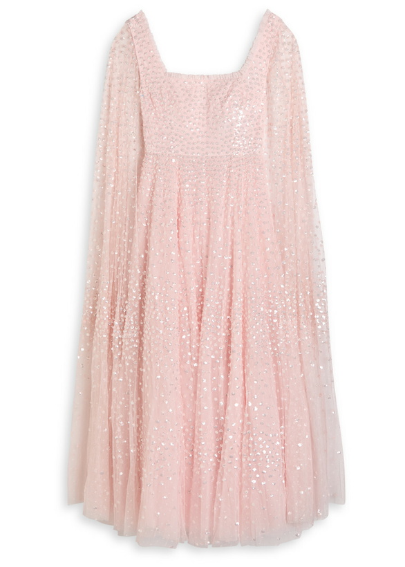 Photo: Needle & Thread Scatter Dot Sequin-embellished Tulle Gown Light Pink