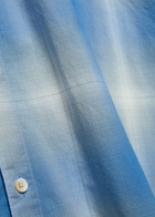 Les Deux Kent Checked Cotton-poplin Shirt Blue