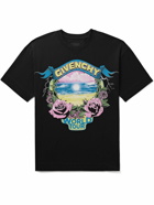 Givenchy - World Tour Logo-Print Cotton-Jersey T-Shirt - Black