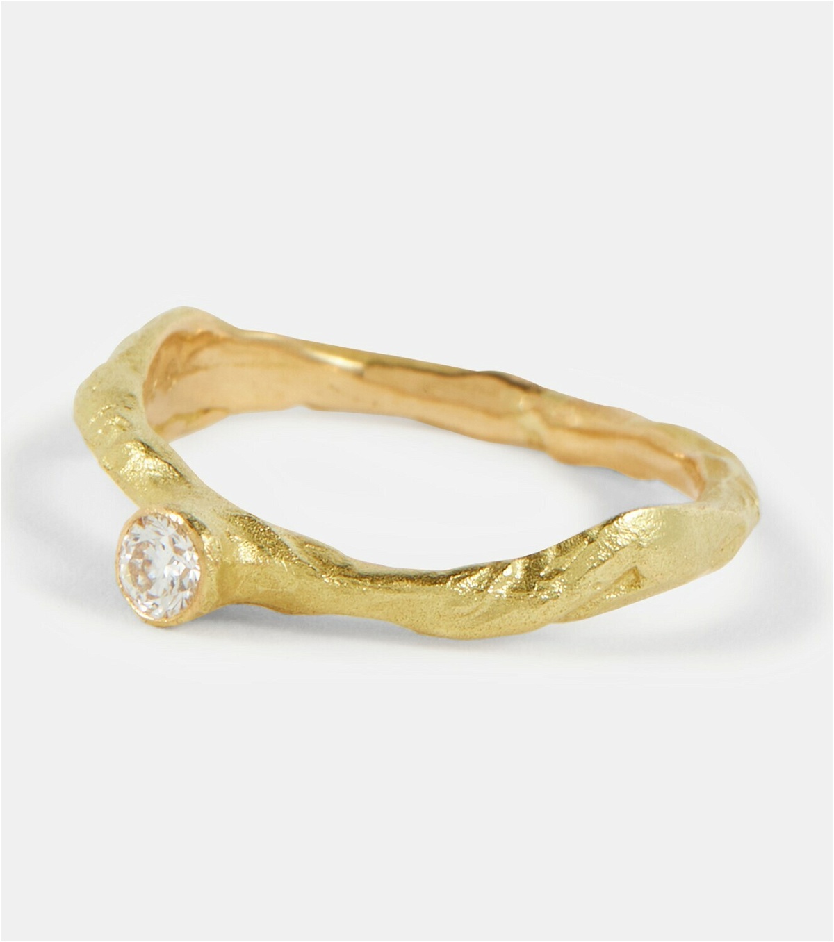 Elhanati - Ines 18kt gold ring with diamond Elhanati